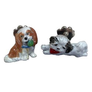 Enamel Dog Cufflinks- NWOT